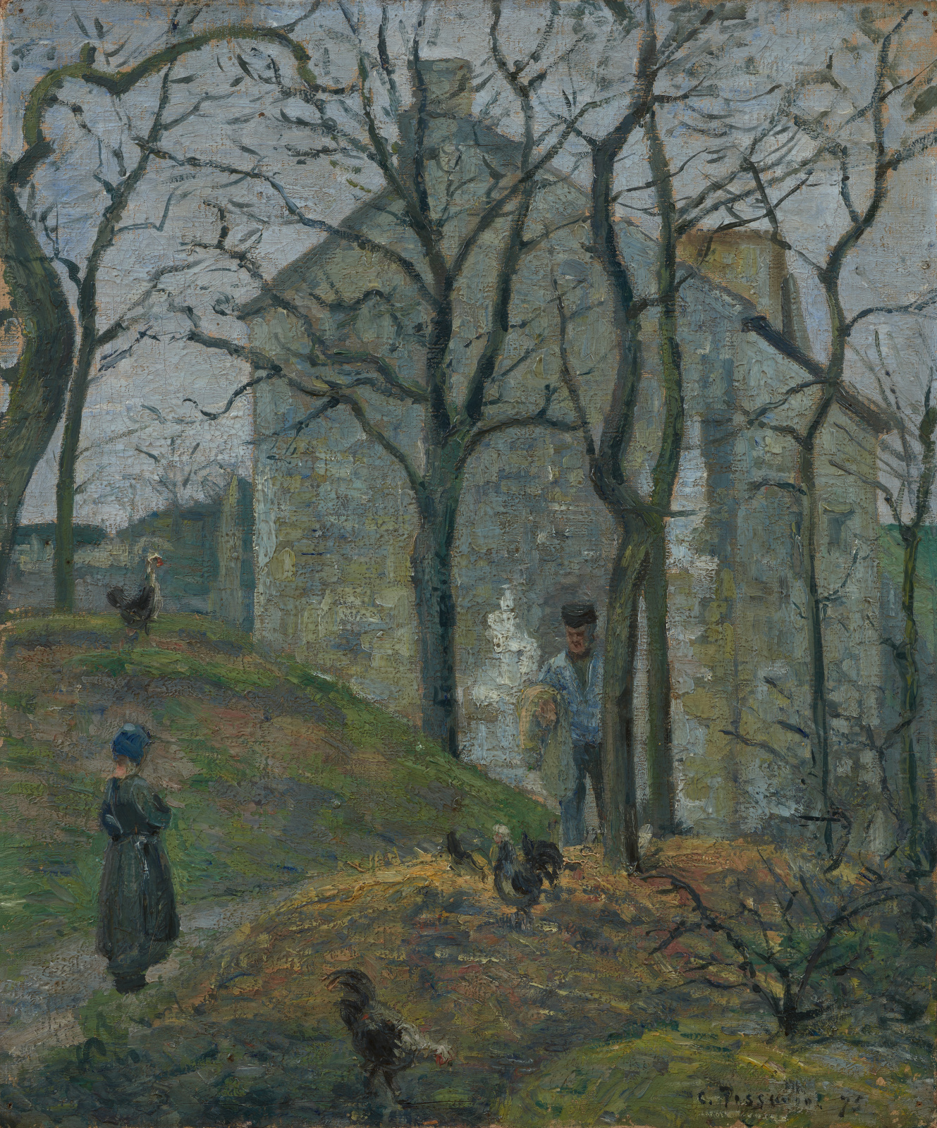 Camille Pissarro, «La Maison Rondest, l'Hermitage, Pontoise», 1875, Kunstmuseum Basel, Schenkung von Dr. Klaus Berlepsch, Riehen