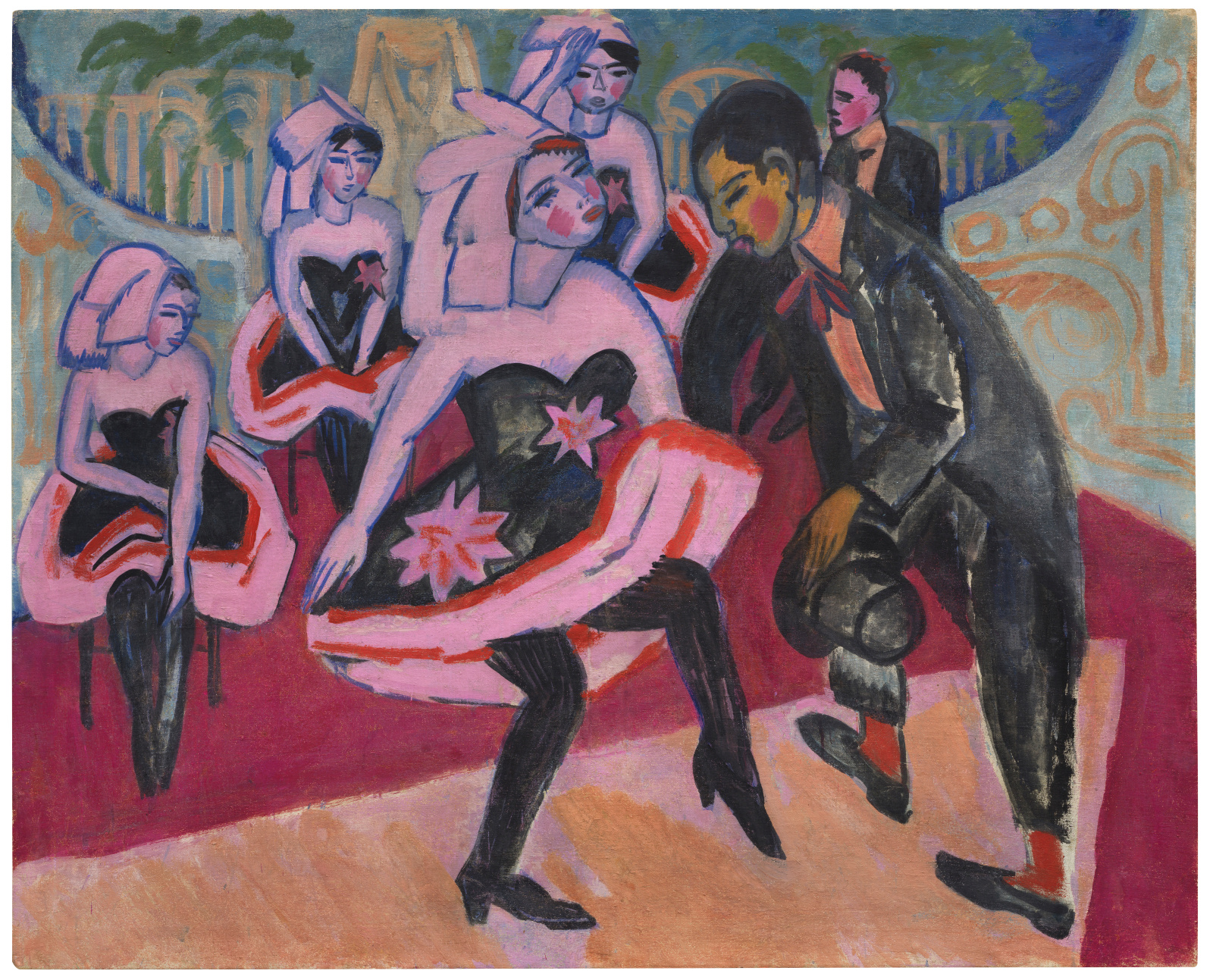 Ernst Ludwig Kirchner, «Tanz im Varieté», 1911, Stiftung Im Obersteg, Depositum im Kunstmuseum Basel