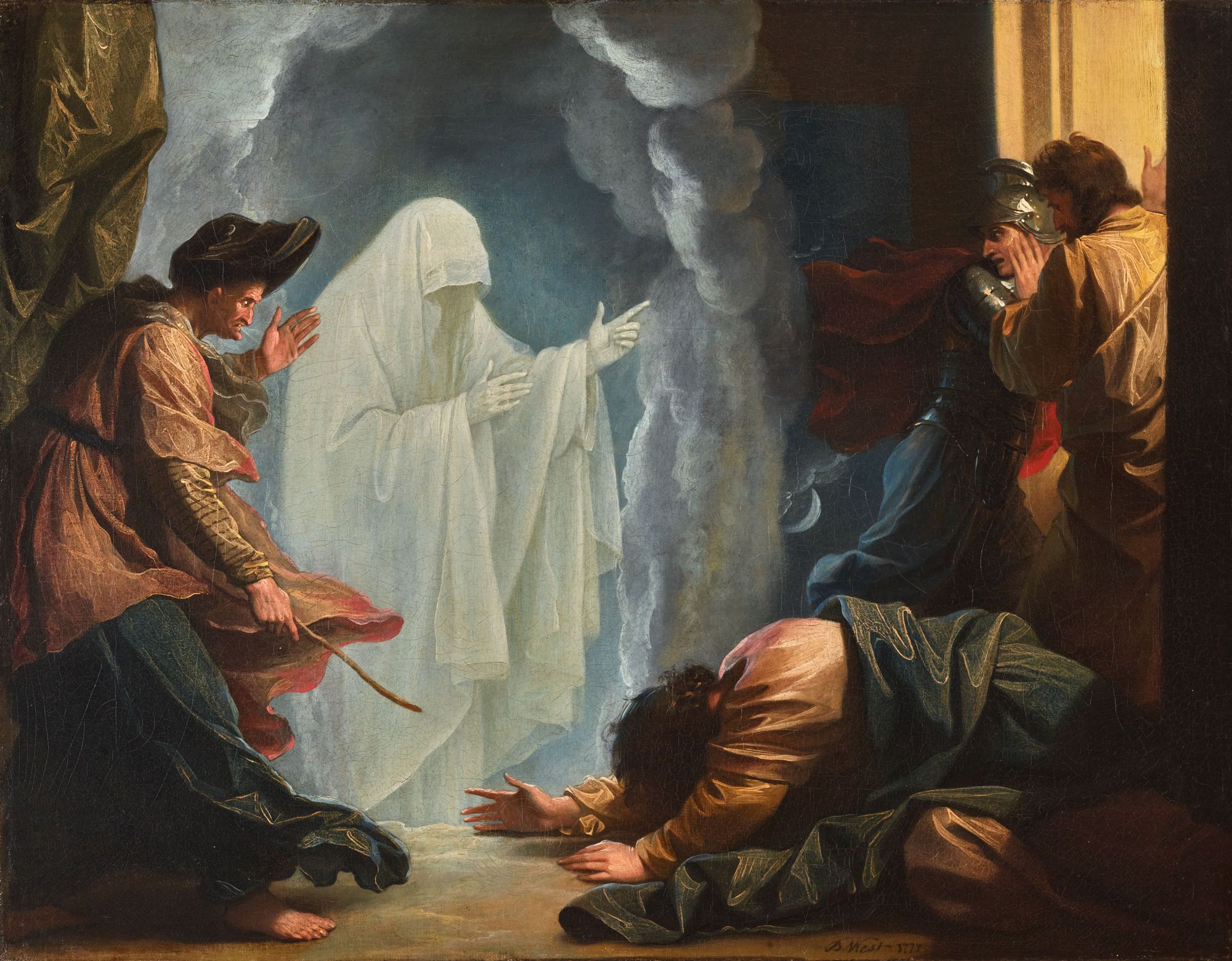 Benjamin West, Saul and the Witch of Endor, 1777, Wadsworth Atheneum Museum of Art, Hartford, CT. Bequest of Clara Hinton Gould