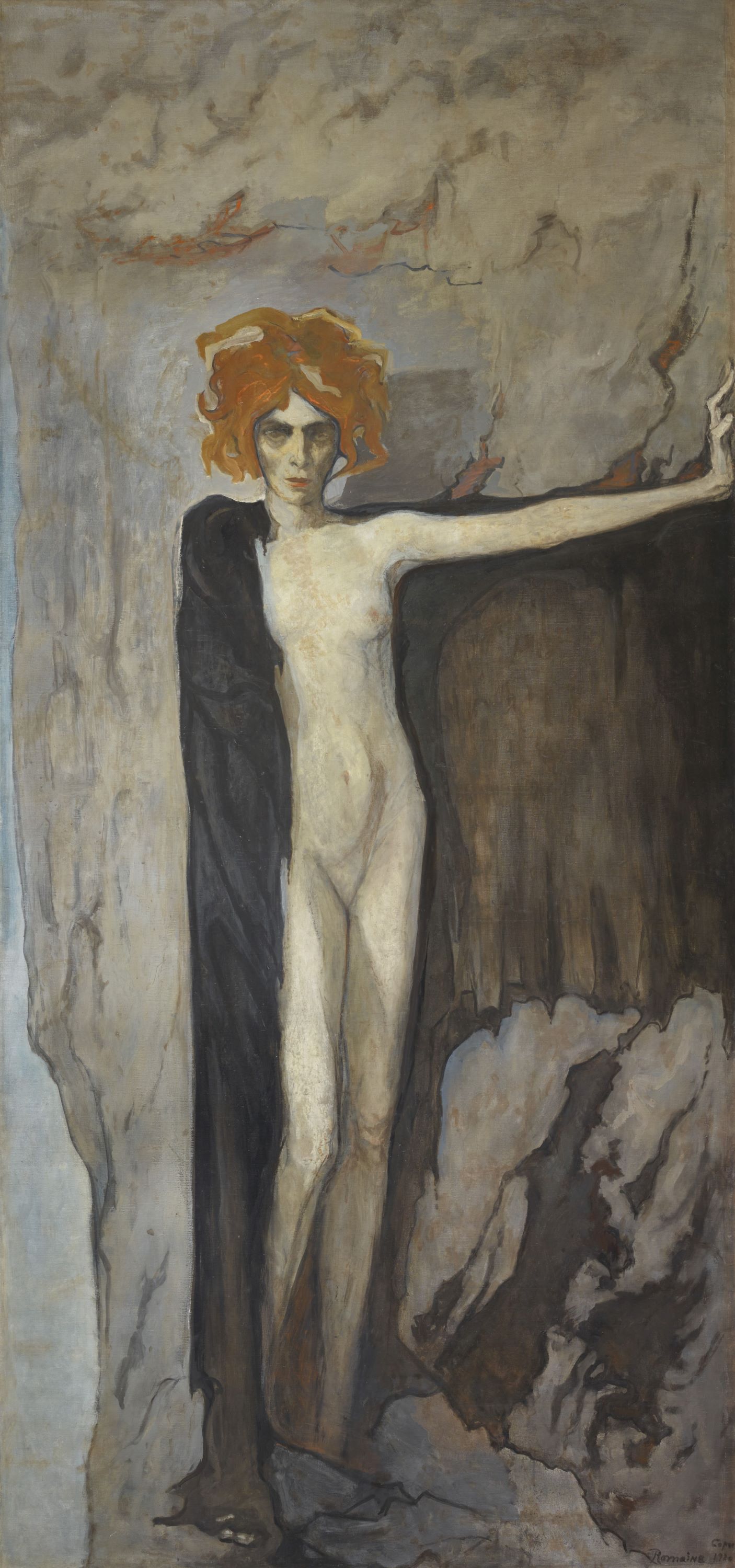 Romaine Brooks, Portrait of the Marchesa Casati, ca. 1920, Collection Lucile Audouy © Pascal Alcan Legrand @ The Romaine Brooks Estate