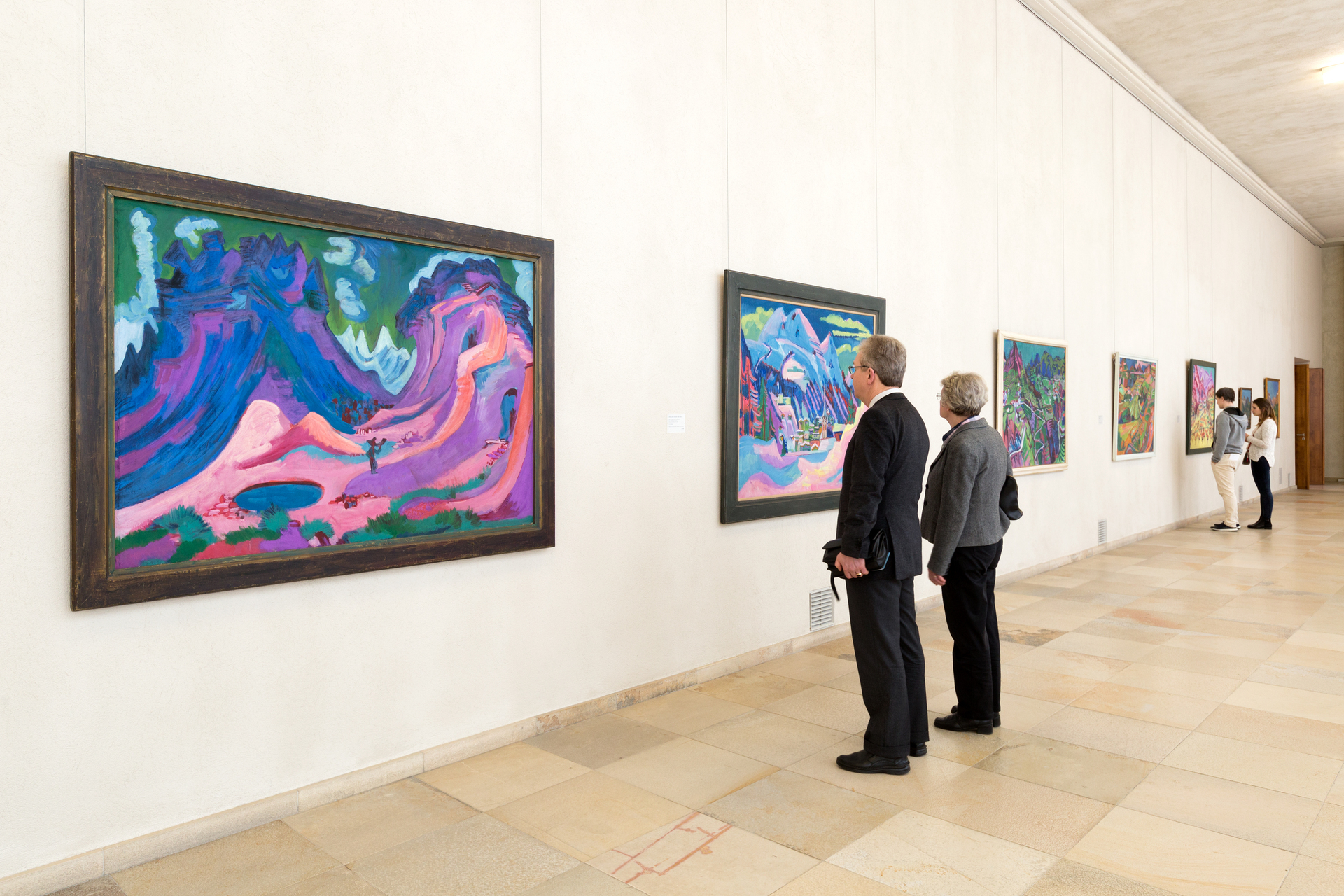 Installation view of the collection presentation
«Swiss Mountains», </br>photo: Kunstmuseum Basel, Julian Salinas