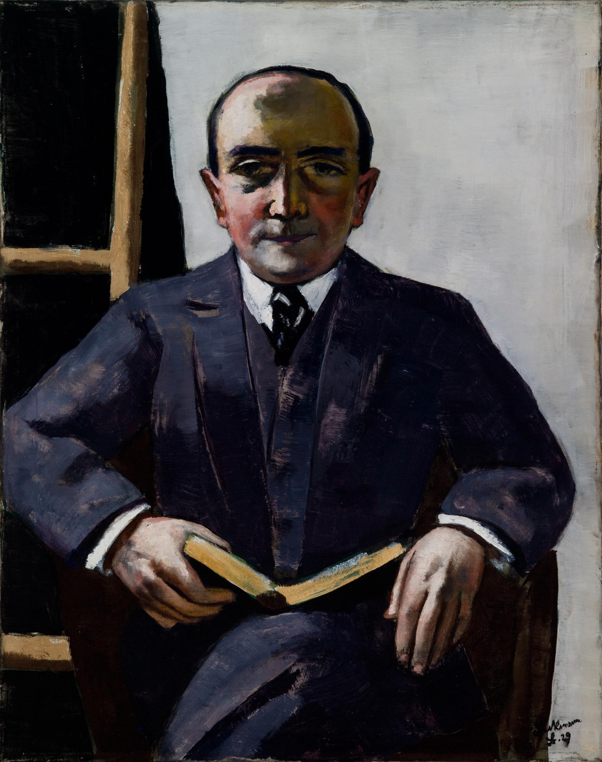 Max Beckmann, Portrait de Curt Glaser, 1929, Huile sur toile, 94 x 74,3 cm, Saint Louis Art Museum, Bequest of Morton D. May, 845:1983